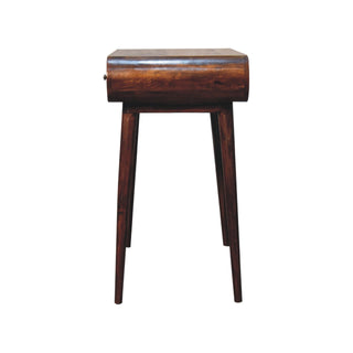 London Desk with 1 Drawer and 1 Shelf in Chestnut Finish