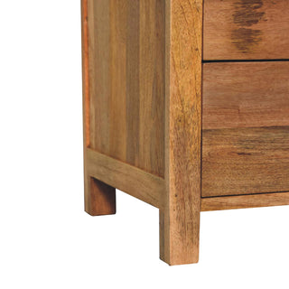 Aspen 3 Drawer Bedside Table, Oak Finish