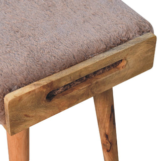 Faux Fur Foot Stool