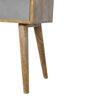 Grey Gradient 4 Drawer Console Table, Mango Wood