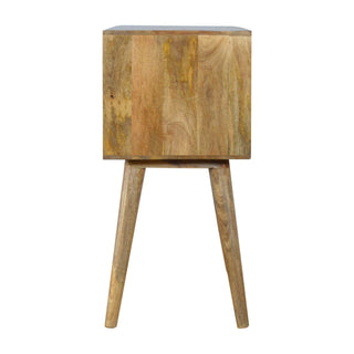 Grey Gradient 4 Drawer Console Table, Mango Wood