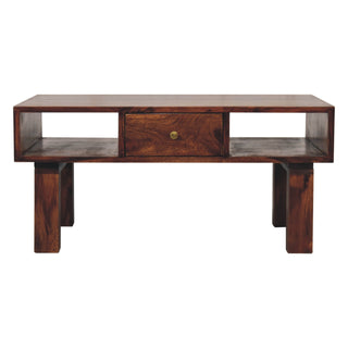 Naya Mango Wood Coffee Table, Chestnut Finish