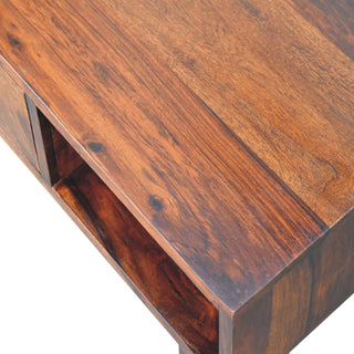 Naya Mango Wood Coffee Table, Chestnut Finish