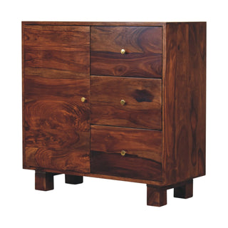 Naya Mango Wood 3 Drawer Sideboard
