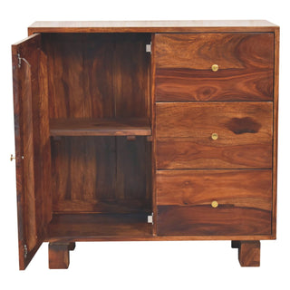 Naya Mango Wood 3 Drawer Sideboard