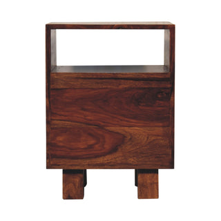 Naya Bedside Table with 2 Drawers, Mango Wood