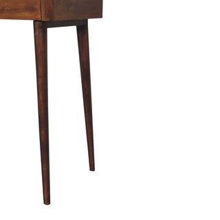 Esther Raised Back Wooden Console Table
