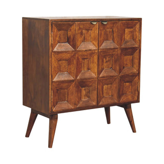 Quad Cabinet in Mango Wood with Chestnut Finish