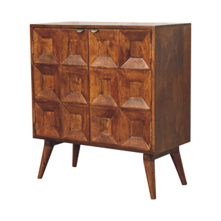 Quad Cabinet in Mango Wood with Chestnut Finish