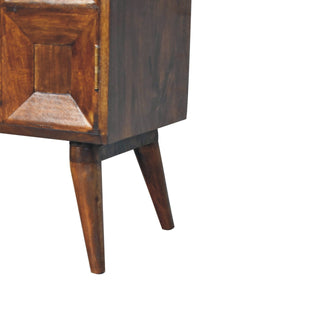 Quad Cabinet in Mango Wood with Chestnut Finish