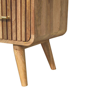 Valen 3-Drawer Mango Wood Chest in Oak Finish