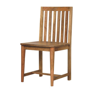 Ariella Set of 2 Dining Chairs in Mango Wood with Oak Finish