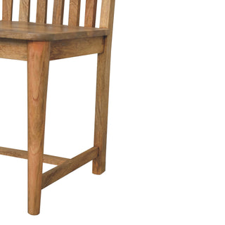 Ariella Set of 2 Dining Chairs in Mango Wood with Oak Finish