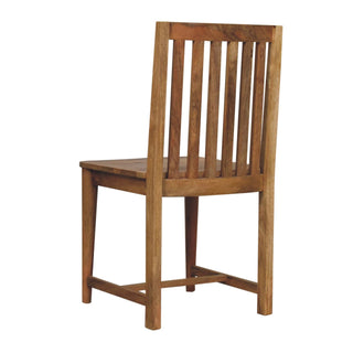 Ariella Set of 2 Dining Chairs in Mango Wood with Oak Finish