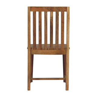 Ariella Set of 2 Dining Chairs in Mango Wood with Oak Finish