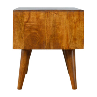 Brass Inlay TV Stand, Mango Wood