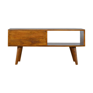 Brass Inlay TV Stand, Mango Wood