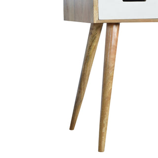 Mango Wood Dressing Table with Foldable Mirror, Blush Pink