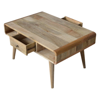 Mango Wood Coffee Table, Oak Finish