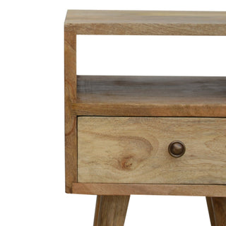 Narrow 1 Drawer 1 Shelf Bedside Table
