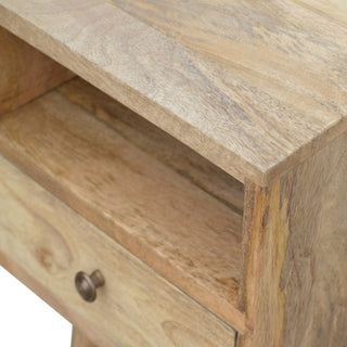 Narrow 1 Drawer 1 Shelf Bedside Table