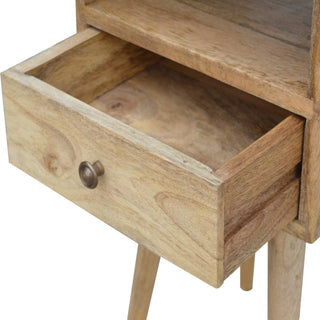 Narrow 1 Drawer 1 Shelf Bedside Table