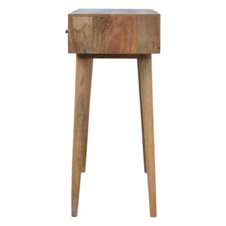 Mango Wood Patchwork Console Table with 3 Drawers