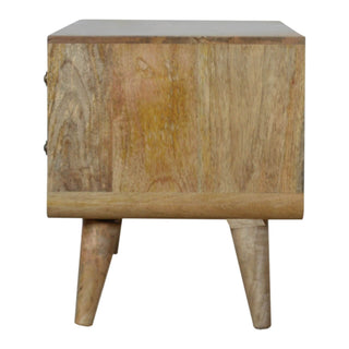 Monochrome Print TV Stand, Mango Wood