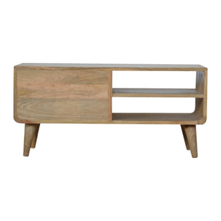 Monochrome Print TV Stand, Mango Wood