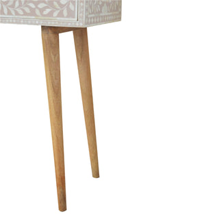 Mango Wood & Floral Bone Inlay Console Table