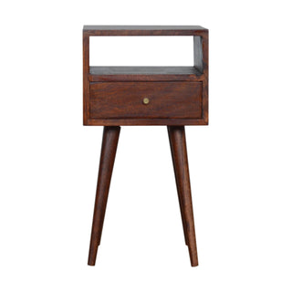 Narrow Bedside, Cherry Finish