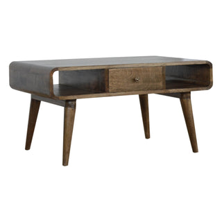Mango Wood Coffee Table, Grey Wash Finish