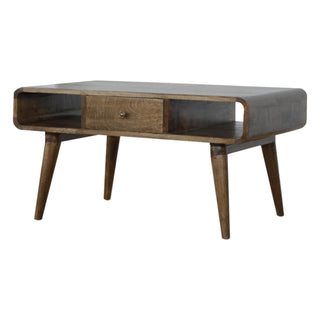 Mango Wood Coffee Table, Grey Wash Finish