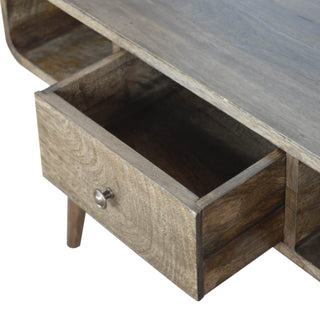 Mango Wood Coffee Table, Grey Wash Finish