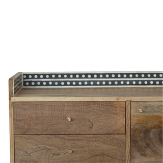 Nordic Bone Inlay TV Unit with Storage