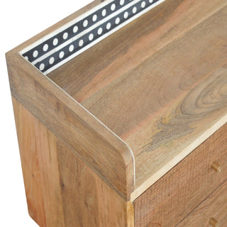 Nordic Bone Inlay TV Unit with Storage