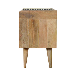 Nordic Bone Inlay TV Unit with Storage