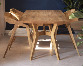 Piko Dining Set, Oak Wood