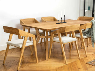 Piko Dining Set, Oak Wood
