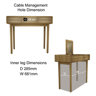 Scandic Dressing Table with Mirror