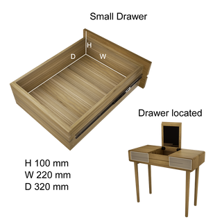 Scandic Dressing Table with Mirror