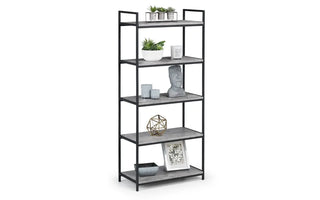 Staten Tall Concrete Bookcase