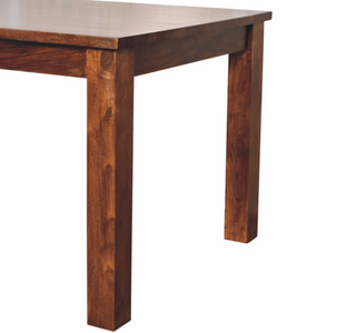 Naya Mango Wood Dining Table, Chestnut Finish