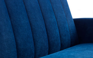 Afina Blue Velvet Sofa Bed