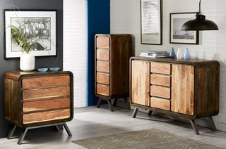 Handcrafted Reclaimed Wood & Metal TV Stand