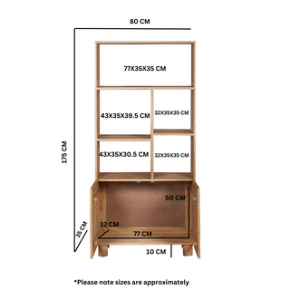 Austin Mango Wood Bookcase