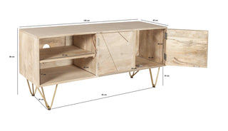 Light Gold Plasma TV Cabinet