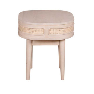 Cane & Mango Wood Bedside Table