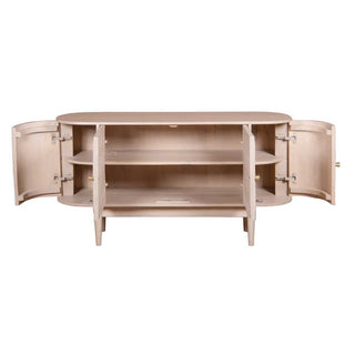 Cane & Mango Wood 4 Doors Sideboard