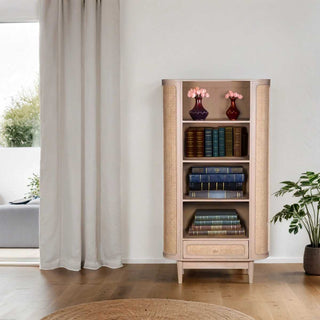 Cane & Mango Wood Bookcase